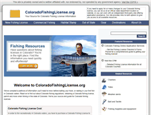 Tablet Screenshot of coloradofishinglicense.org